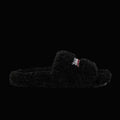 Balenciaga Furry Slide Black