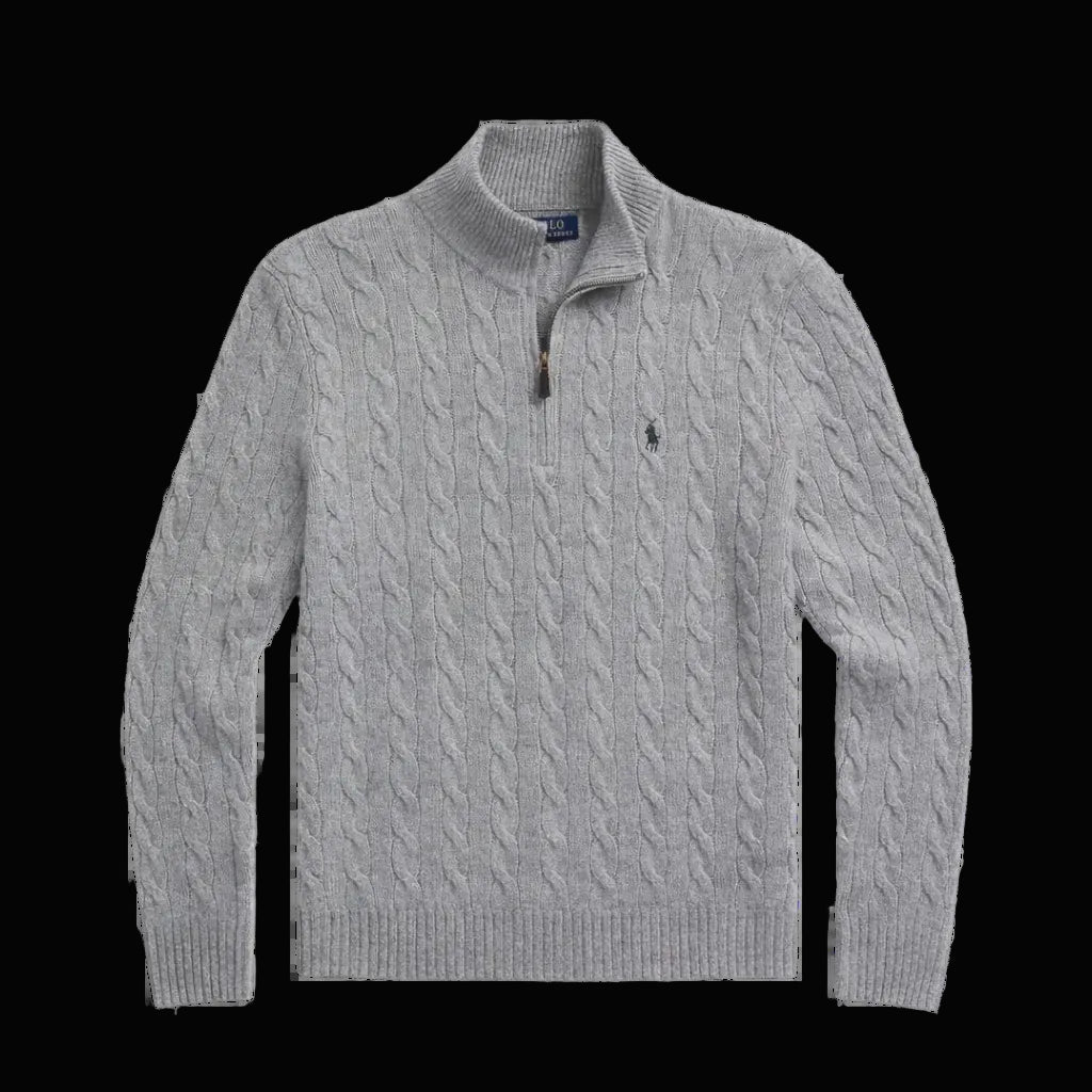 Ralph lauren cable knit quarter zip